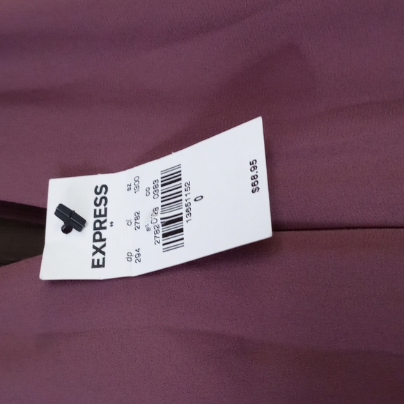 Express Plum Sleeveless Halter Mini Dress Women's Size 0 NWT - Picture 6 of 6